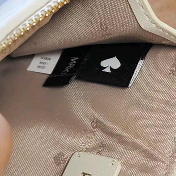 NWOT Kate Spade Quilted Carey in Meringue with matching keychain wallet - Picture 10 of 12